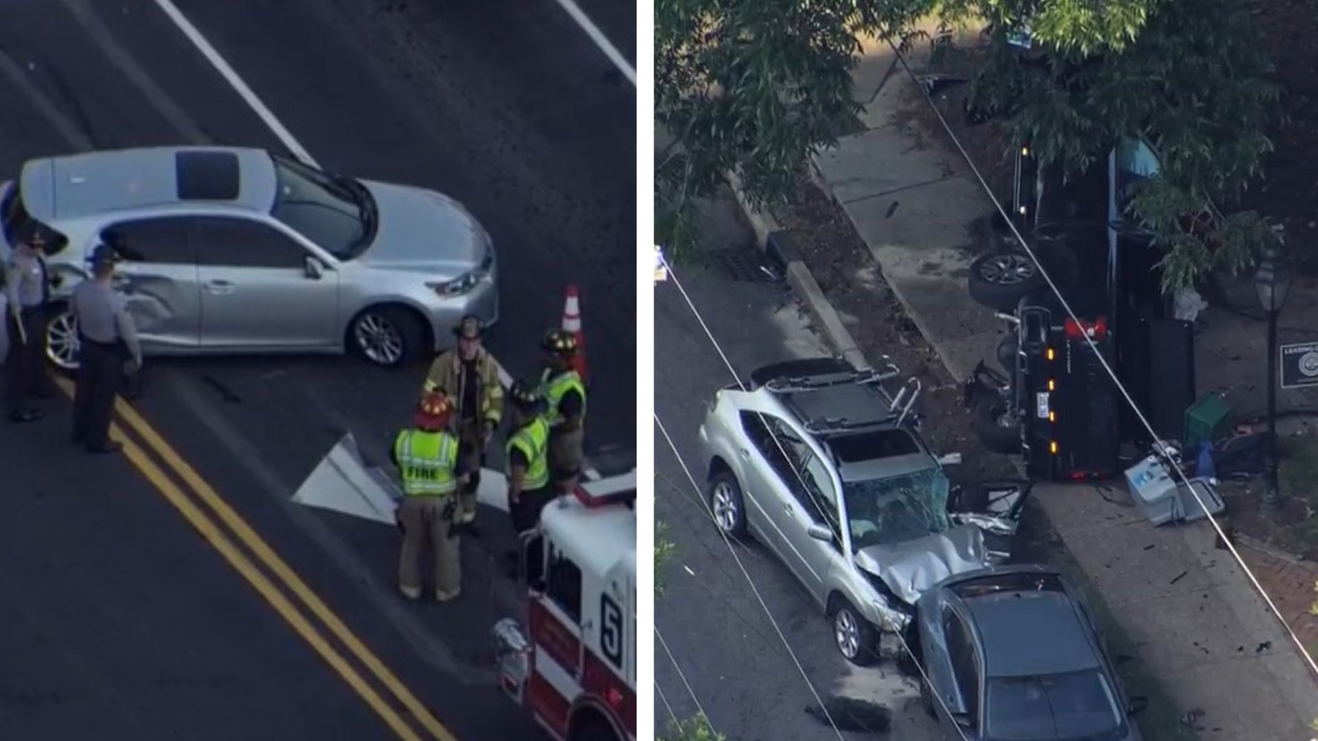 Driver crashes stolen SUV before stealing witnes truck and crashing again in Raleigh , SHP says