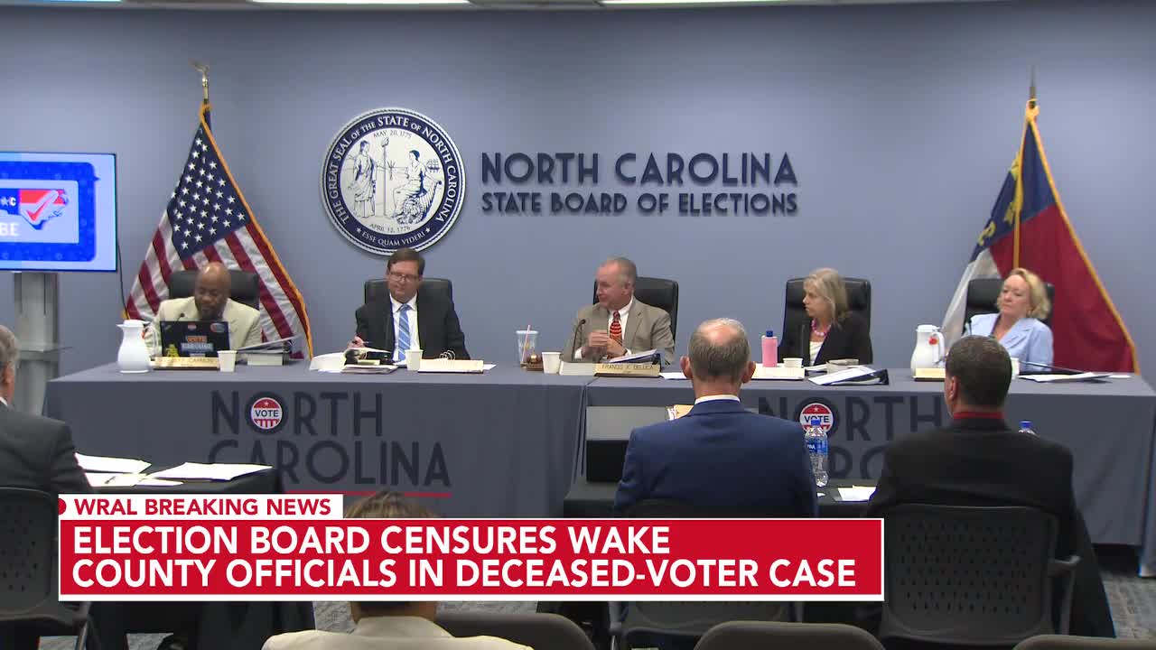 Wake officials can keep seats despite bucking guidance on counting ballots of dead voters