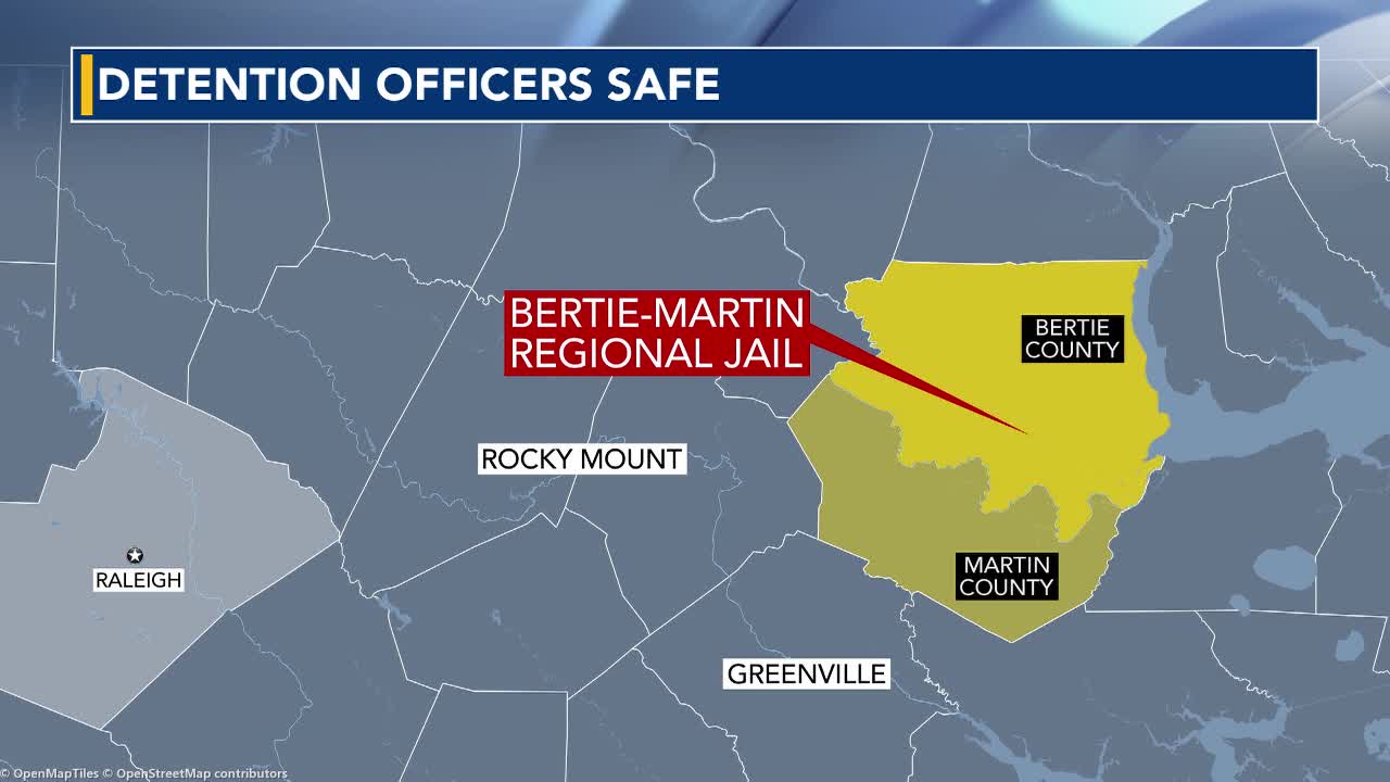Bertie-Martin jail takeover ends; 2 detention officers safe after being taken hostage